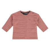 Babyface Baby Boy Long Sleeve Stripe Top - Dark Salmon