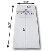 Bags for Large Central Vacuums. 3-Layer HEPA 11. 2-Pack.