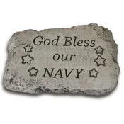 10" Garden Stone - God Bless Our Navy
