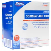 Absorbent Combine Gauze Dressing 5'' X 9'' Sterile 25/box