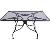 30″x 48″ Rectangle Wrought Iron Mesh Top complete w/base MT3048