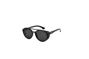 Noctua - Round Polarized Sunglasses - Matte Brown & Black