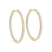 1.2 Inch 2 Prong Round Hoop-open Back