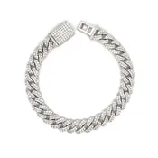 14K White Gold Diamond Men’s Bracelet