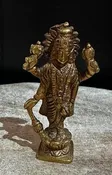 3" Brass Vishnu Statue