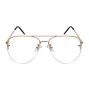 AVIATOR UNISEX BULK WHOLESALE CLEAR SUNGLASSES 5113-CL
