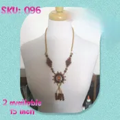 SKU: 096 Long Amber Necklace with a Beautiful Tribe of Israel Pendant