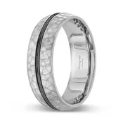 14K Gray Gold Wedding Band - PN00001