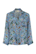 Blue Peacock Pajama Set - Final Sale