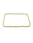 Deco Link Necklace — Emerald