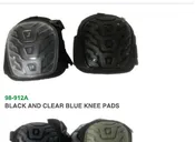 Black and Clear Blue Knee Pads