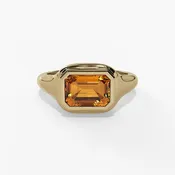 10K Gold Citrine Ring