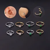 16G Cartilage Small Hoop Earrings Septum Huggie Nose Rings | HSPJ712
