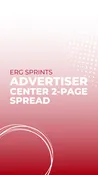 Program: Center Two-Page Spread — Erg Sprints