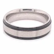 Brushed Band with Black Trim
