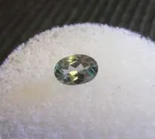 0.58ct LIGHT TEAL GREEN MONTANA SAPPHIRE
