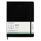 18 MONTH WEEKLY PLANNER: X-LARGE SOFTCOVER, BLACK