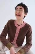 Compania Fantastica-Color Block Cardigan
