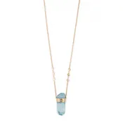 Aquamarine crystal necklace
