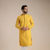 Aspen Gold Yellow Chikankari Kurta Set