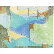 Abstract with Lines - 28"W x 22"H