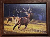 Al Agnew Autumn Ritual Signed and Numbered Art Print-Framed 21 x 16