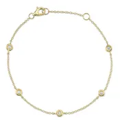 14K Gold 0.13ctw Diamonds by the Yard Bracelet - SC22003857