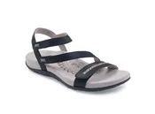 Aetrex Women's Gabby Adjustable Quarter Strap Sandal Black