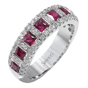 Anniversary Ring in 18k Gold with Diamonds
