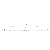 36-inch, 37-inch Fret Slotting Template