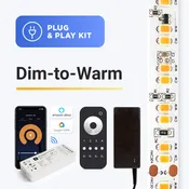 Dim-to-Warm - Plug and Play Strip Light Kit - 16 FT