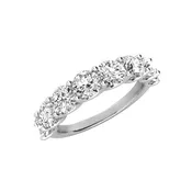 0.90ct Natural Diamond Wedding Band in 14KT White Gold – Size 7