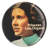 1977 Star Wars Princess Leia Organa Button (Not Packaged)