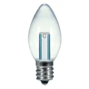 0.5W LED - C7 - Clear - 2700K - Candelabra base - 120V - Card