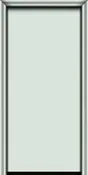 80" Flush Panel Modern Smooth Fiberglass Single Door
