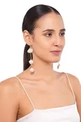 America & Beyond Three Shells Drops Earrings J25-344