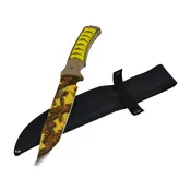 12″ Full Tang Hunting Camping Knife – Tree Yellow Camouflage