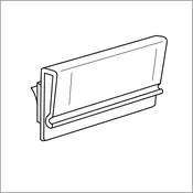 3" Peel N' Stick-On Tip-On Sign Holder, TOSH-3