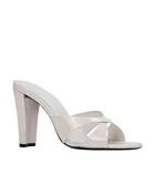 Aika 95 Muled Heel- Coconut Patent