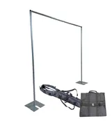 8′ H x 10′ W Portable Hardware Ready-Ship Backdrop Kit