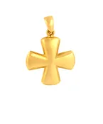 Byzantine cross necklace -14K solid gold
