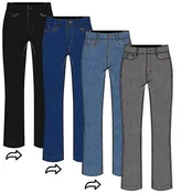 Audrey Stretch Denim Straight Leg Crop Jean