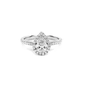 0.63 Pear Engagement Ring