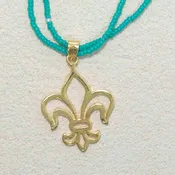 A French Quarter Fleur d' lys Vermeil