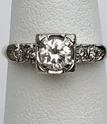 0.60ct tw 5-Diamond Estate Ring 14k wg