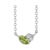 Accented Bezel-Set Necklace or Center