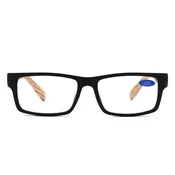883 - Rectangle Woodgrain Temples Reading Glasses