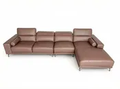 S670C 3-Piece Modern Leather Sectional Sofa Set With Adjustable Headrests — Stendmar