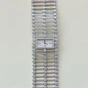 A  Harry Winston Platinum and Diamond Watch
