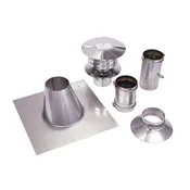 4" Stainless Steel Vertical Vent Kit